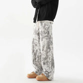 Hearujoy Corduroy Pants Men Oversized Retro Tie Dye Pants Men Japanese Streetwear Hip-hop Loose Wide Leg Pants Mens Vintage Trousers